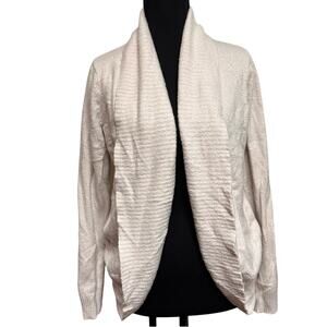 Rachel Zoe Soft Knit Textured Open Cardigan Sweater Women’s Size Medium M Office